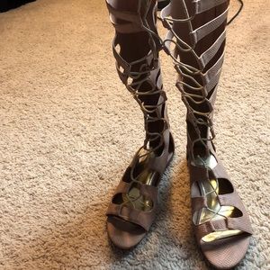 Tall gladiator sandals